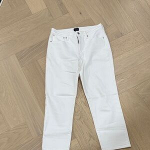 J. Crew Women's White Ankle Jeans